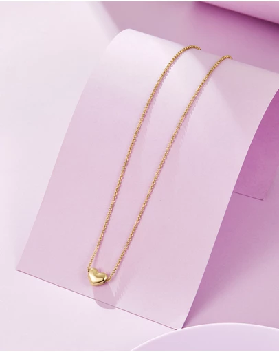 Mestige Kids - Big Love Necklace - 18K Gold Plated