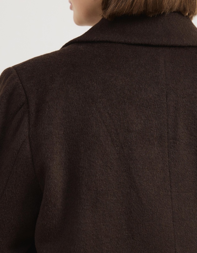 Atmos&Here Curvy - Ally Wool Blend Longline Coat