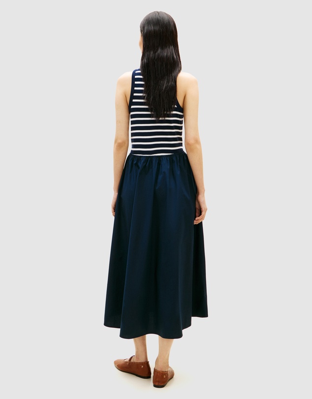 Tommy Hilfiger - Gold-Tone Button Sleeveless Maxi Dress