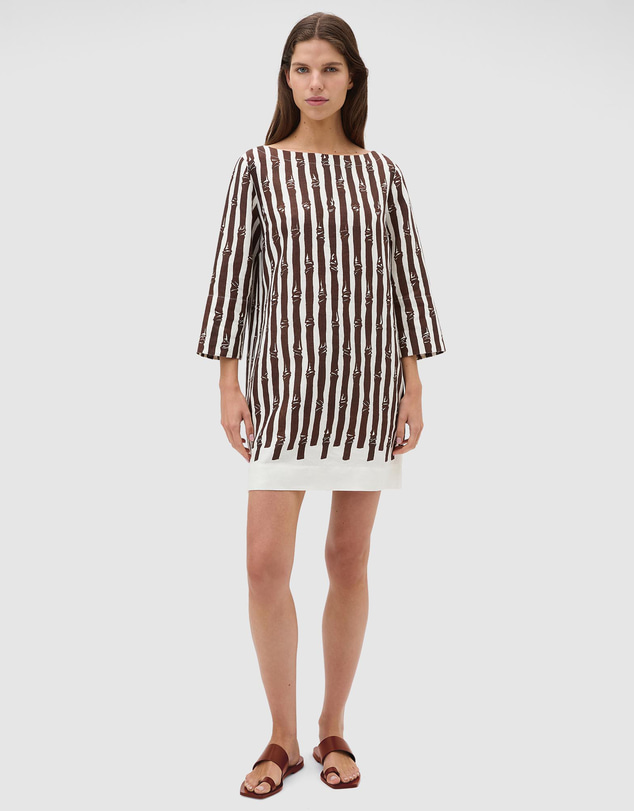 Oroton - Bamboo Print Shift Dress