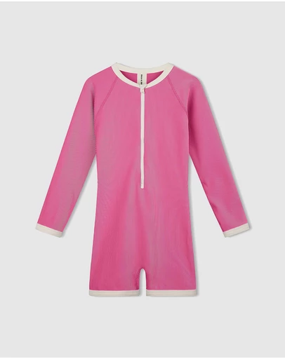 Zulu & Zephyr Mini - Mini Stripe Rib Surf Suit - Kids