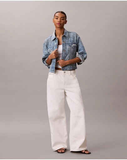 Calvin Klein Jeans - Allover Monogram 90s Denim Trucker Jacket