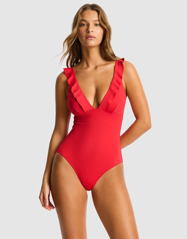 Sea Level Australia - Essentials Frill One Piece
