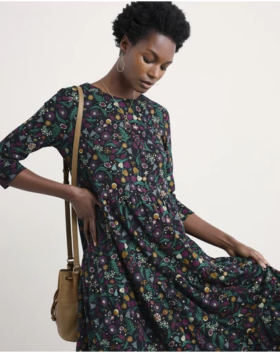 Seasalt - Seasalt Cornwall Black Line Strokes Dress