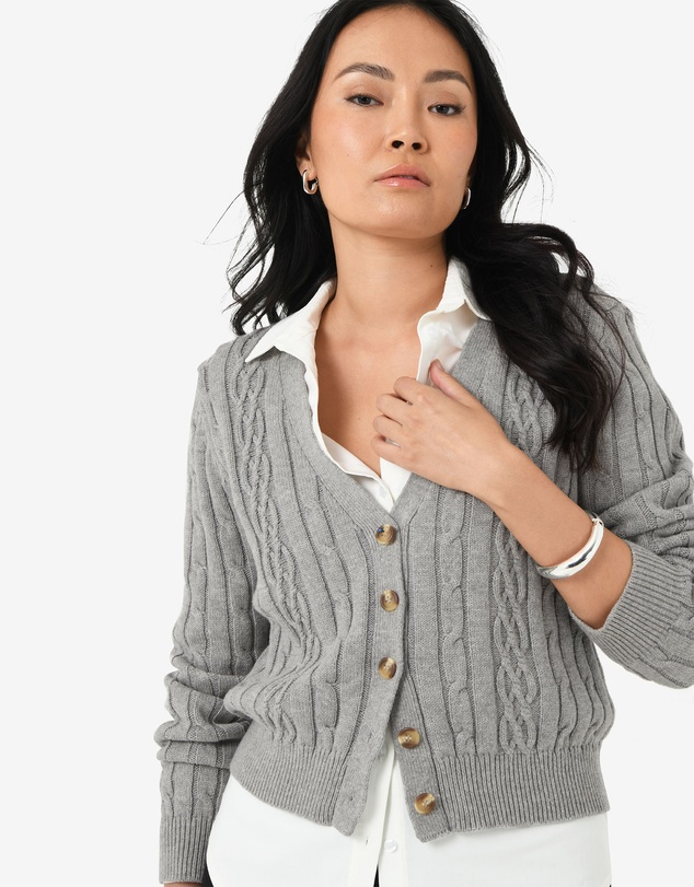 Forcast - Rhodes Cable Knit Cardigan
