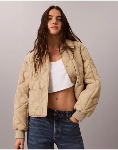 Calvin Klein Jeans - Emblem Logo Nylon Quilted Liner Jacket