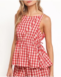 Petal & Pup - Rory Top - Red Gingham