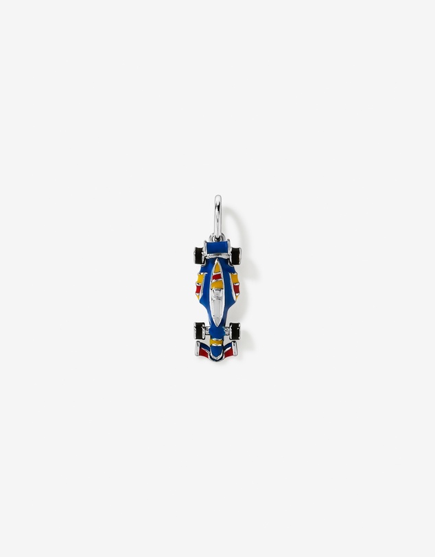 Michael Hill - Navy Racing Car Pendant in Sterling Silver