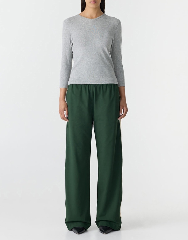 Bassike - Wide Leg Athletic Tape Pants