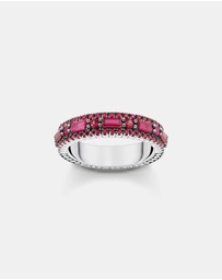 THOMAS SABO - Ring with ruby red stones