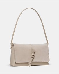 Kate Spade - Loop Fine Grain Leather and Suede Small Flap Shoulder Bag