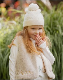Bebe by Minihaha - Winnie Emb. Faux Fur Vest 3-7 Yrs