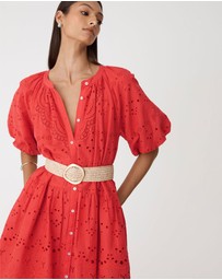 Forcast - Lola Broderie Tiered Dress