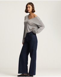 IDA+S - Mira Denim Straight-Leg Pants