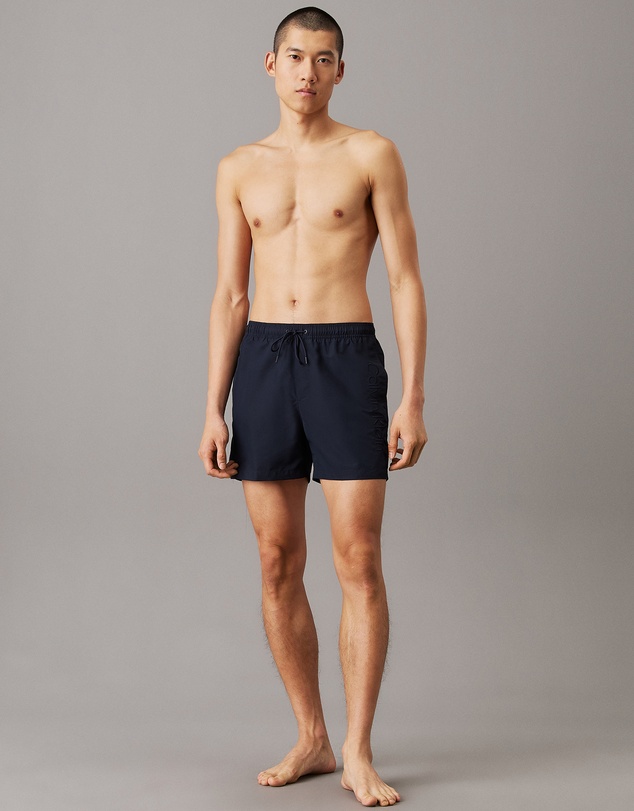 Calvin Klein - Logo Embroidery Medium Drawstring Swim Shorts