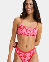 Roxy - Womens Khloe Basic Bralette Bikini Top