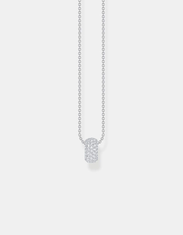 THOMAS SABO - Necklace with ring pendant and white zirconia
