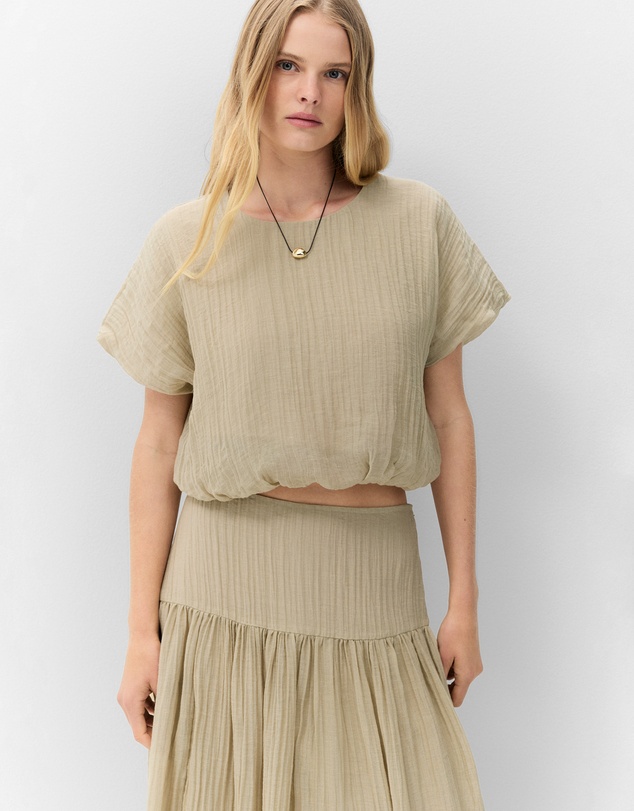 UNISON - Crinkle Bubble Top