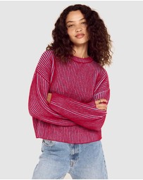 MINKPINK - Cleo Contrast Rib Knit Jumper