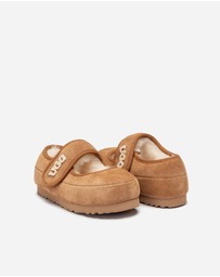 Ozwear Connection Uggs - Ugg Logo Kids Mary Jane