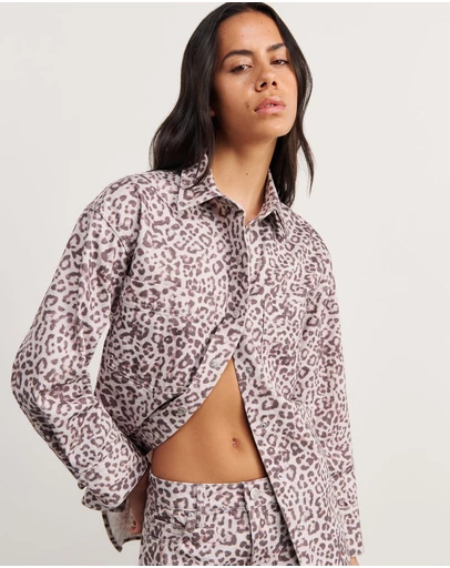 Jag - Leopard Denim Shirt