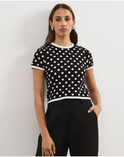 Black & White Polkadot