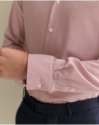 Trenery - Tailored Fit Cotton Career Shirt in Rhubarb