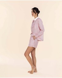 Gingerlilly - Birdie Long Sleeve Short Pyjama Set