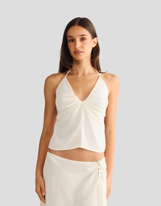 Vacay Swimwear - Aurelia Top Off-White