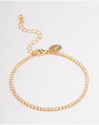 Lovisa - Gold Plated Small Round Tennis Bracelet
