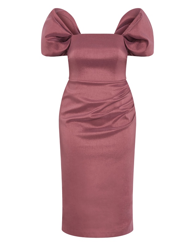 City Chic - Elyse Off Shoulder Midi Dress