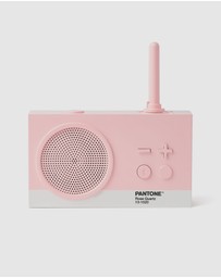 Lexon - Lexon GIFT Set PANTONE - Includes Mino+ Mini Speaker, Flip Classic Clock, Mina M Lamp, Thykho 3 Speaker - Rose Pink