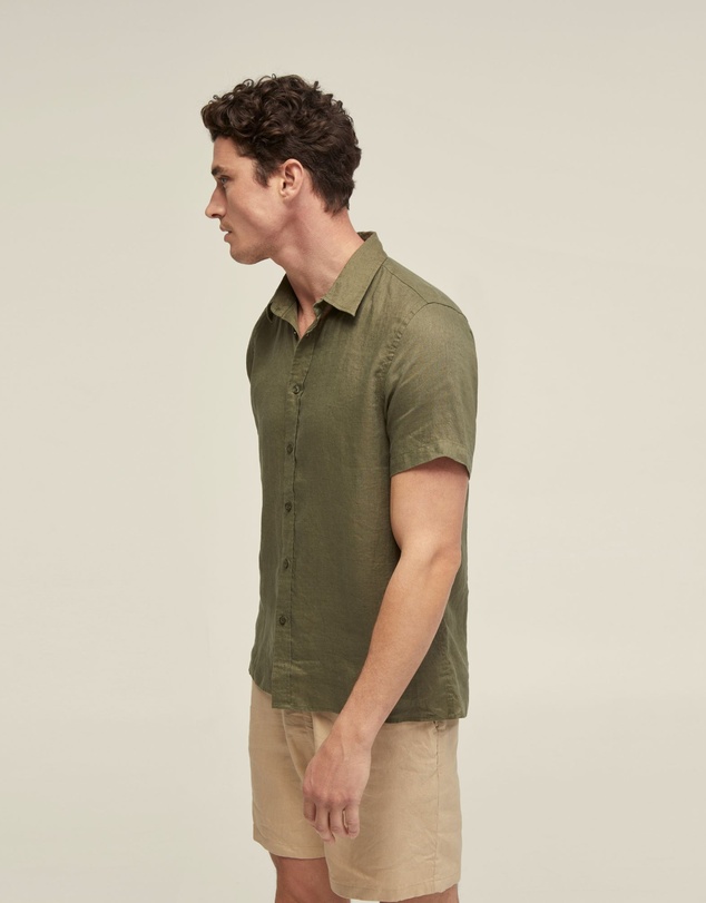 Oxford - Leyton Pure Linen Short Sleeve Shirt