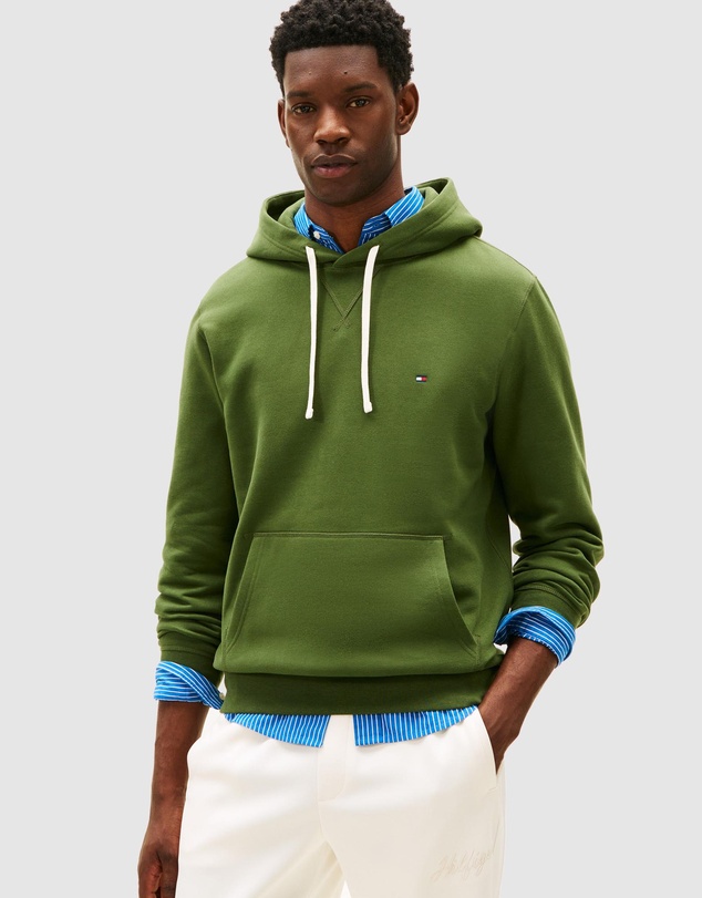 Tommy Hilfiger - Flag Embroidery Fleece Hoody