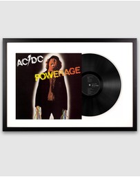 iWorld - Framed AC/DC Powerage Vinyl Album Art