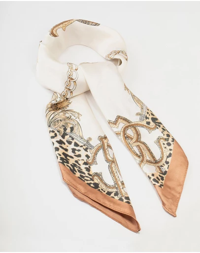 Lovisa - Leopard & Chain Fabric Scarf