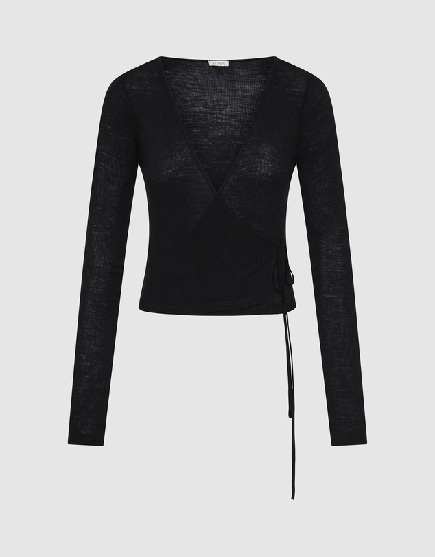 St. Agni - Baby Wool Wrap Top