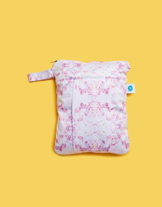 itti bitti - Double Pocket Wetbag - Coral Swirl