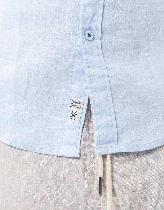 Coast Clothing - Short Sleeve Linen Shirt - Summer Blue