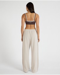 All Fenix - Soft Luxury Pin Tuck Wide Leg Track Pant