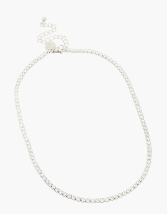 Lovisa - Waterproof Stainless Steel Cubic Zirconia Classic Tennis Necklace