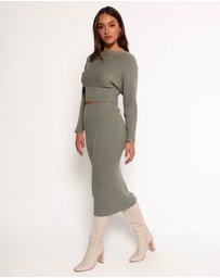 Petal & Pup - Serena Knitted Set - Olive