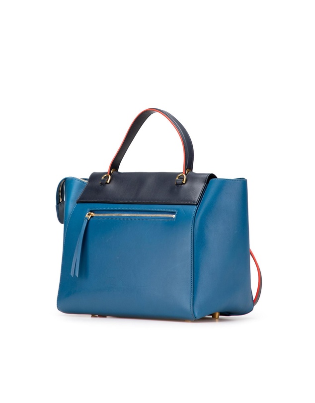 Pre-Loved by Azura Reborn - Pre-Loved celine Structured Leather Top Handle Bag with Interior Pockets and Adjustable Strap