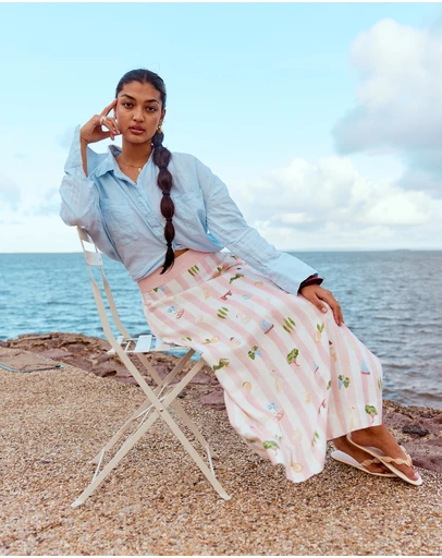 SMWR. by The Somewhere Co - Boat Days Maxi Skirt