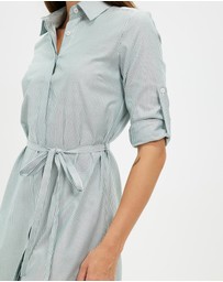 Farage - Olivia Stripe Shirt Dress