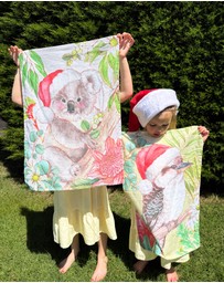 Linen House - Bush Christmas Kookaburra Tea Towel