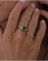 Elli Jewelry - Ring Topaz 925 Sterling Silver Gold-Plated