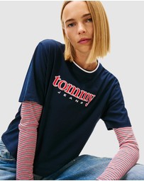 Tommy Jeans - Boxy Tommy Applique Shortsleeve Tee
