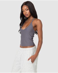 EDIKTED - Racer Back Halter Top