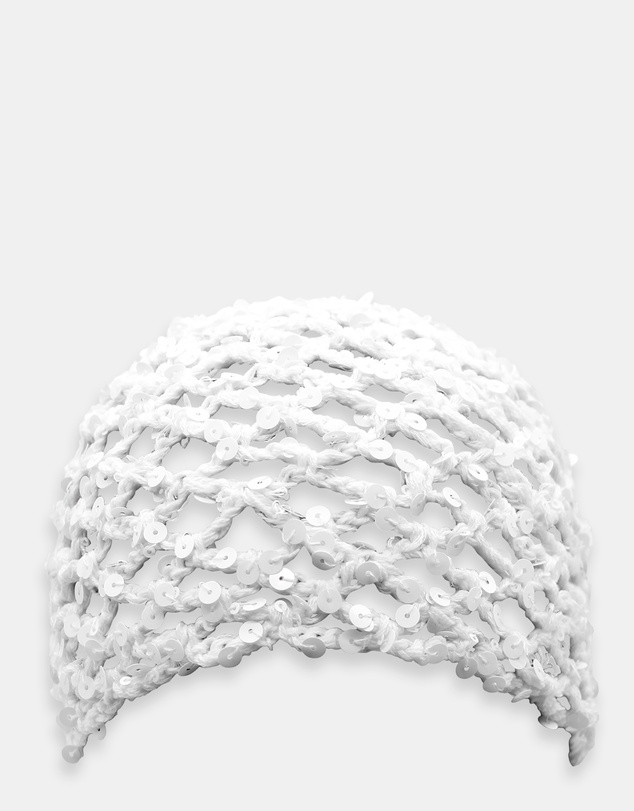 Morgan & Taylor - Sophie Crochet Mesh Hat in White